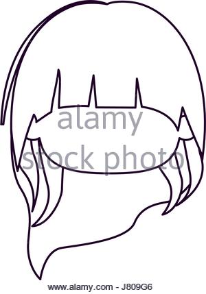 300x429 Monochrome Silhouette Of Faceless Little Girl With Straight Hair