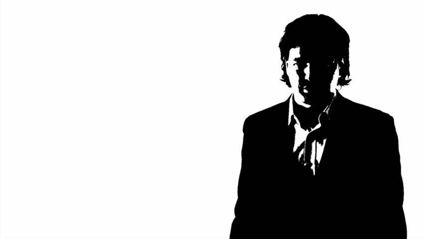 852x480 Silhouette Of A Man With A Gun Walking And Aiming Down The Sights