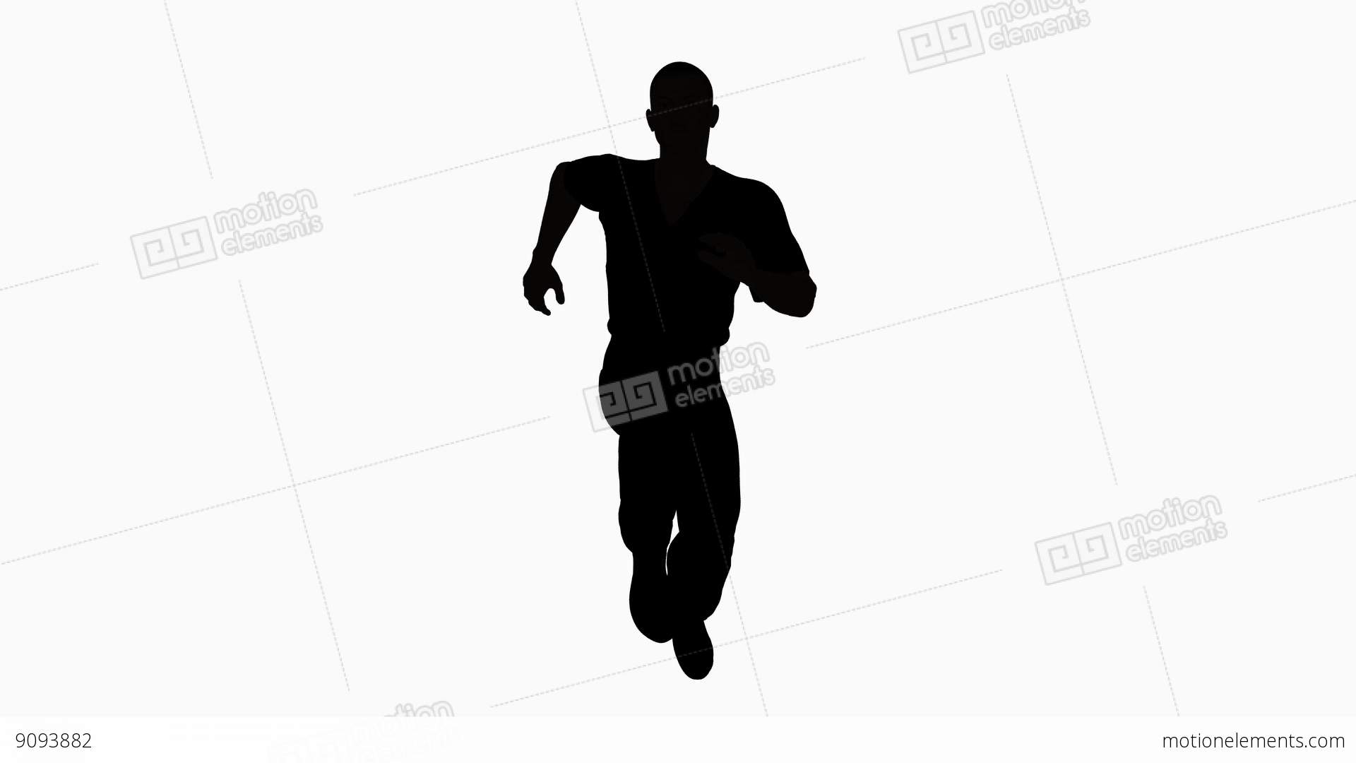 1920x1080 Man Running Animation, Alpha Channel Stock Animation 9093882