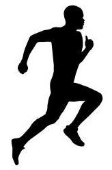 164x248 Man Running Away Silhouette