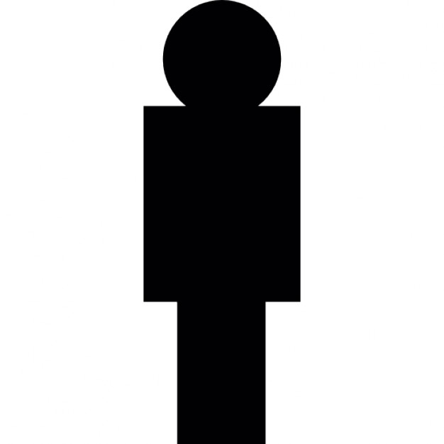 626x626 Person, Standing, Full Body Silhouette, Ios 7 Interface Symbol