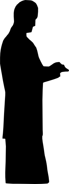 222x591 Person Standing Sideways Clipart Clipart Panda