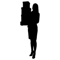 200x200 Silhouette Silhouettes Woman Women Lady Ladies Human People Person