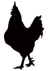 159x235 Rooster Silhouette Premium Clipart