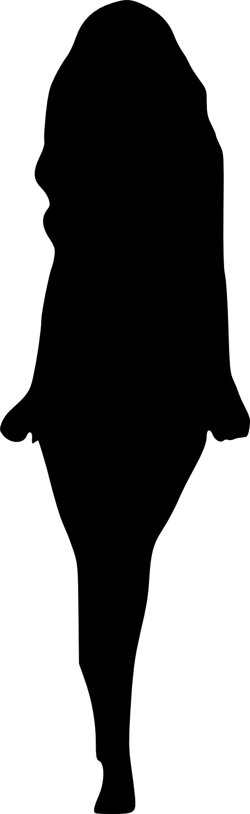 512x1663 Girl Outline Clipart Clipart Panda