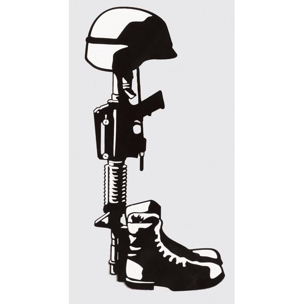 600x600 Soldier Kneeling Silhouette