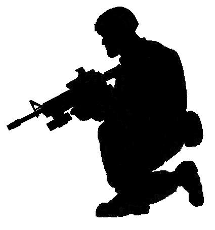 425x455 Soldier Silhouette Png