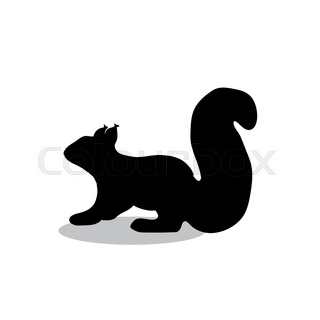 320x320 Squirrel Silhouette