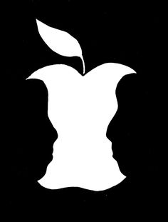 236x311 Double Figures Created With Silhouettes Negative Space