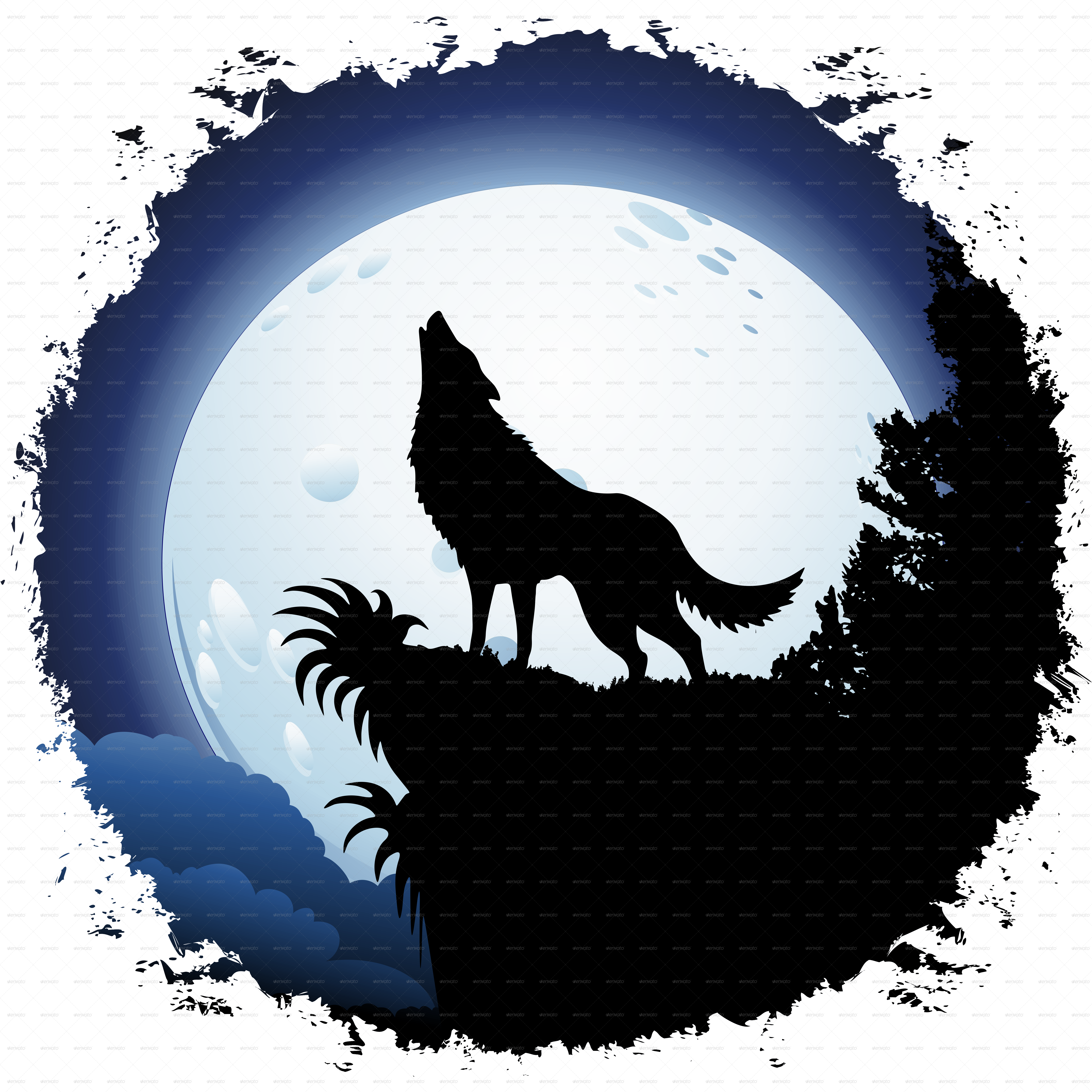 Howling Wolf Png Svg Clip Art For Web Download Clip Art Png Icon Arts ...