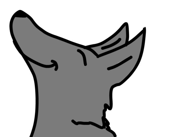 600x450 Wolf Howling Clipart
