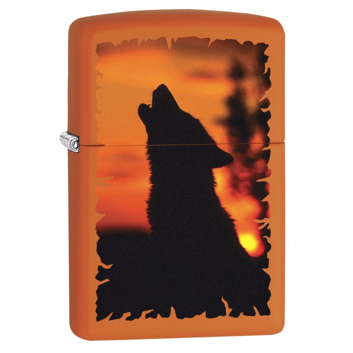 700x700 Zippo Lighter Wolf Howling
