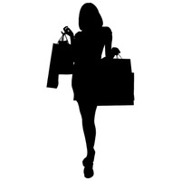 200x200 Silhouette Silhouettes Woman Women Lady Ladies Human People Person
