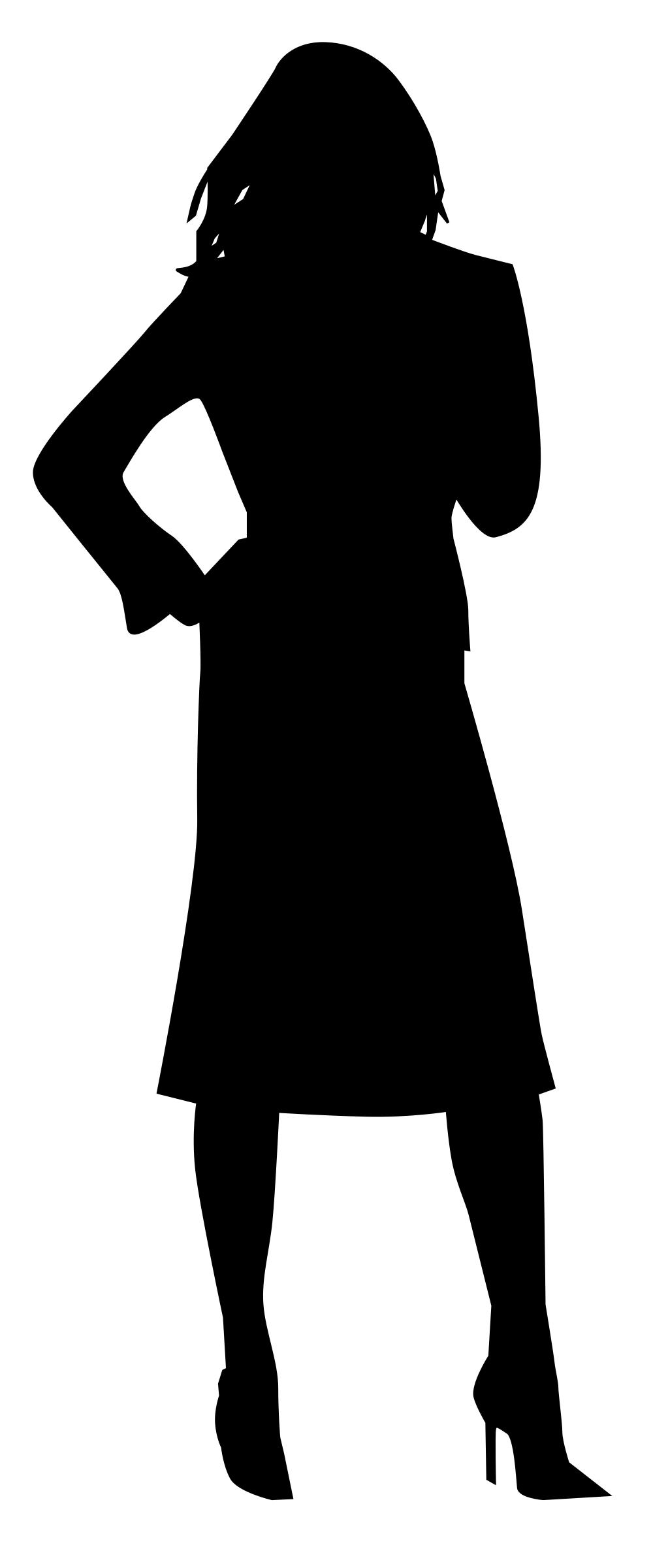 1023x2400 Woman Silhouette Icons Png