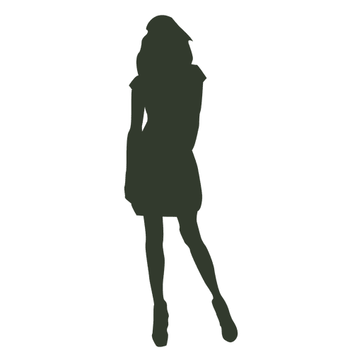 512x512 Woman Standing Pose Silhouette Collage