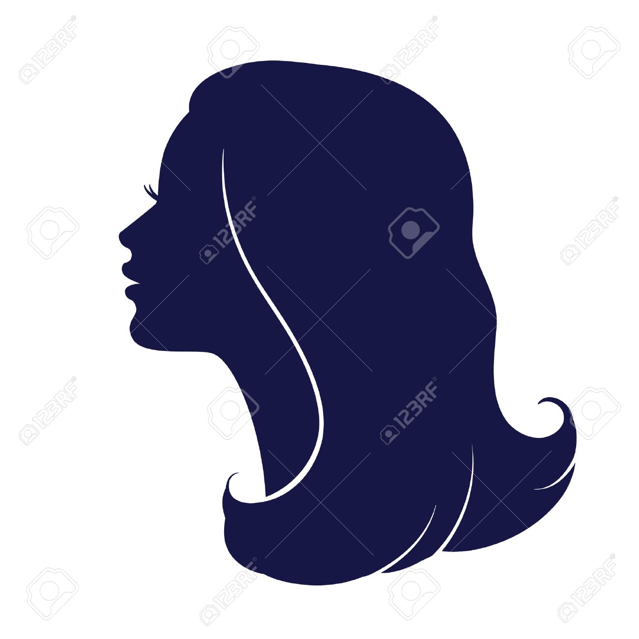 1300x1300 Gallery Woman Face Silhouette,