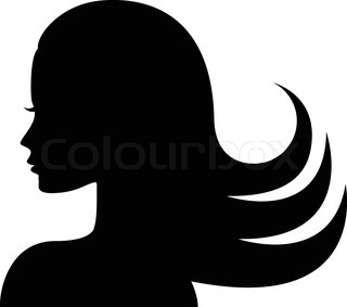 320x283 Beautiful Woman With Floral Decorative Pattern Stock Vector