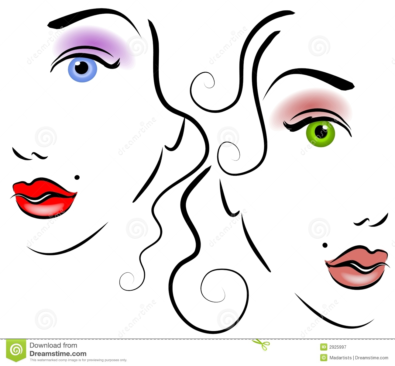 1300x1204 Face Clipart Women'S