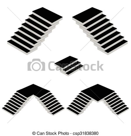 450x470 Stairs Vector Silhouette. Stairs Cartoon Vector Silhouette Vector
