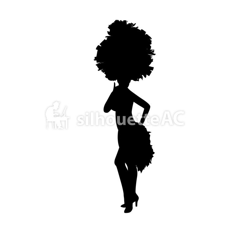 750x750 Free Silhouette Vector Afro, An Illustration