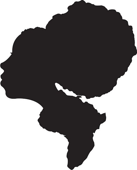 469x582 Afro Silhouette
