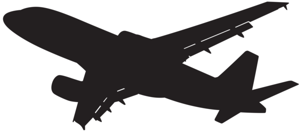 600x262 Plane Silhouette Png Clip Art Racs Clip Art