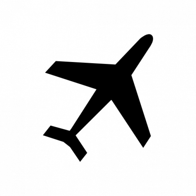 626x626 Plane Silhouette Icons Free Download