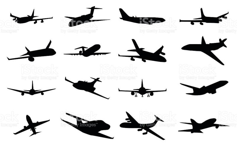 800x503 Airplane Silhouette Clip Art