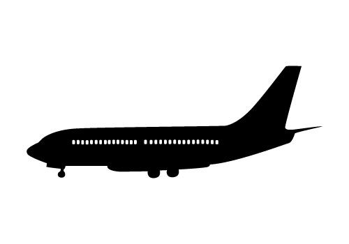 500x350 Airplane Silhouette Vector Free Download Silhouette Clip Art