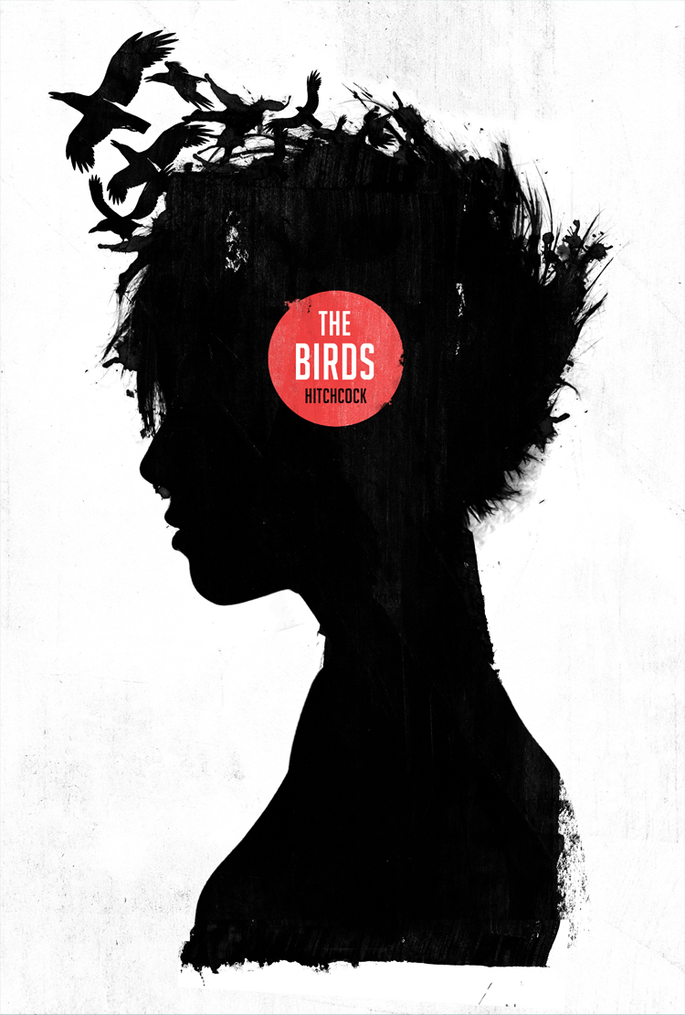 750x1110 Alfred Hitchcock The Birds Laz Marquez