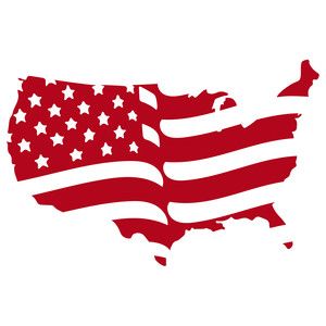 300x300 American Flag Silhouette Design, Silhouettes And Flags