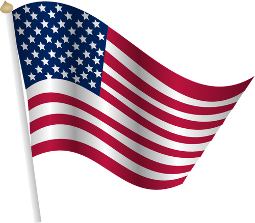 Silhouette Of American Flag at GetDrawings | Free download