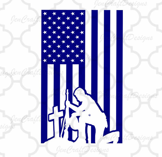 570x550 American Flag With Military Silhouette Usa 4th Of July Svg