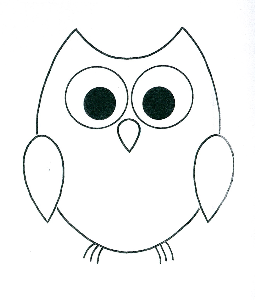 255x300 Drawn Owl Outline