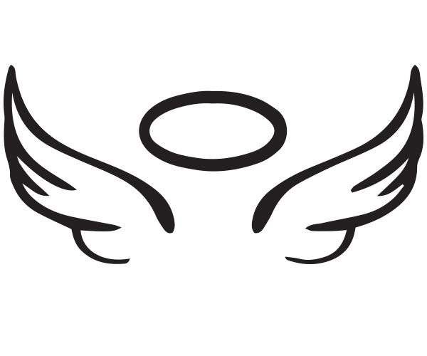 Download Silhouette Of Angel Wings at GetDrawings.com | Free for ...