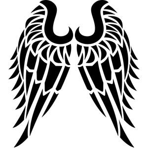 Silhouette Of Angel Wings at GetDrawings | Free download