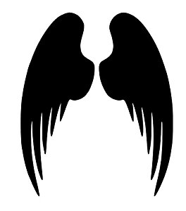 264x300 Pack Of 3 Angel Wings Stencils Made From 4 Ply Mat