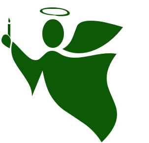 303x290 Angel Silhouette Clip Art