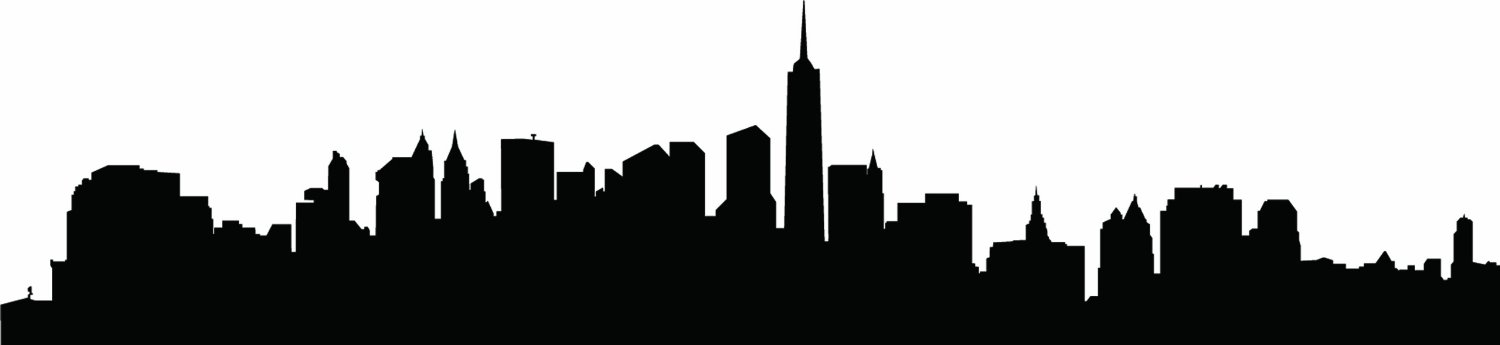 1500x345 Silhouette Of Nyc Skyline
