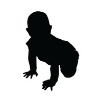 200x200 Shape Shapes Silhouette Silhouettes Cutout Cut Out Baby Babies