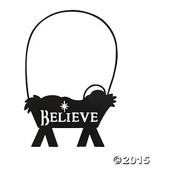 350x350 3 Beautiful Silhouette Baby Jesus In Manger Christmas