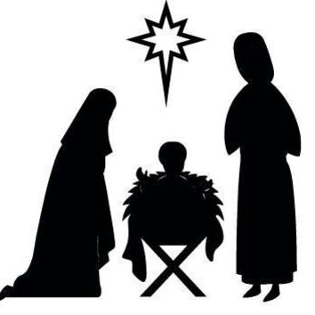 Silhouette Of Baby Jesus In Manger at GetDrawings | Free download