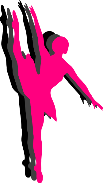 336x598 Triple Ballet Dancer Silhouette Clip Art