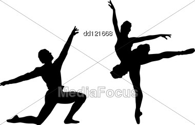 380x243 Silhouettes Of Ballet Dancers