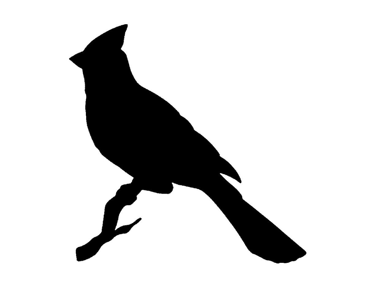 1200x927 Cardinal Clipart Silhouette