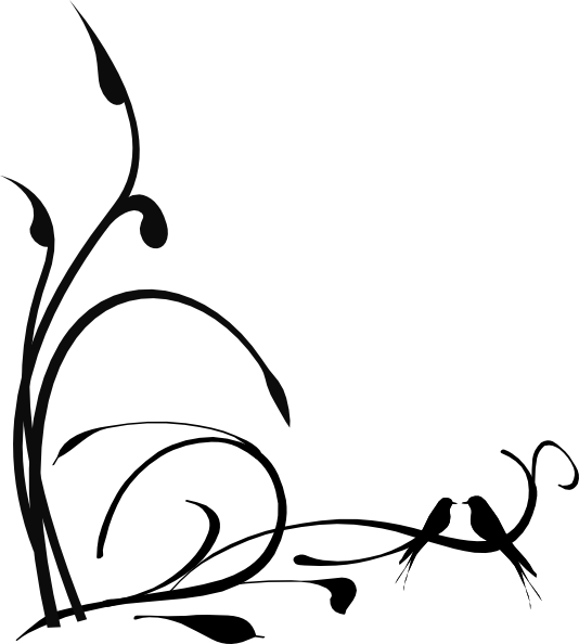 534x594 Black Birds On A Branch Png, Svg Clip Art For Web