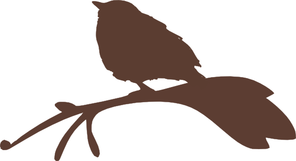 600x326 Bird On A Branch Silhouette Clip Art