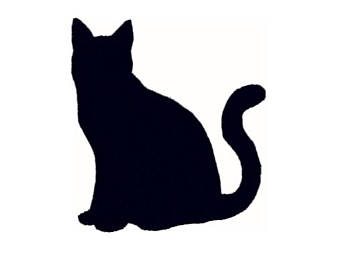 340x270 Black Cat Silhouette Etsy