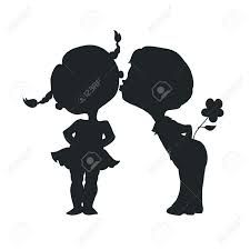 225x225 Silhouettes Of A Boy And A Girl Sitting On A Swing Accessories