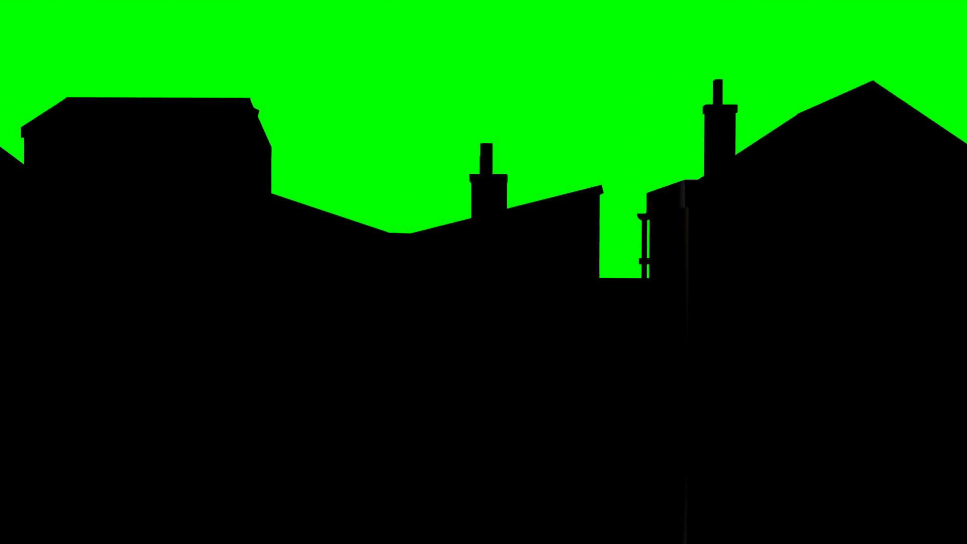 1920x1080 Tracking Shot Buildings In Silhouette Green Screen Motion